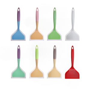 <b>Silicone</b> Spatula Set For <b>Baking</b> Cooking Flexible Nonstick Heat Resistant With Anti Slip Handle For Pancakes Stir Fry Eggs - Product Image 4