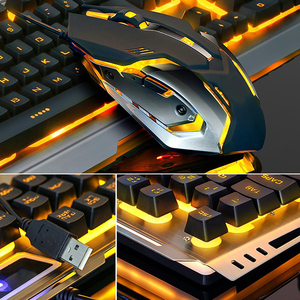 Led Rgb Usb rétro-éclairé Pc sensation mécanique jeu <span class=keywords><strong>clavier</strong></span> et souris combinaisons avec prix bas - Product Image 6