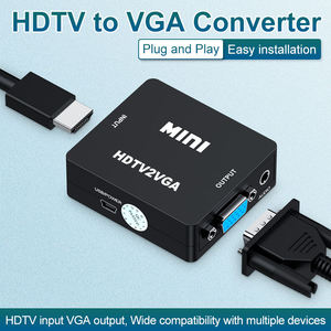 Bộ chuyển đổi âm thanh mini HD sang VGA với đầu vào âm thanh HD và đầu ra VGA Bộ chia và chuyển đổi âm thanh hdtv2vga - Product Image 3