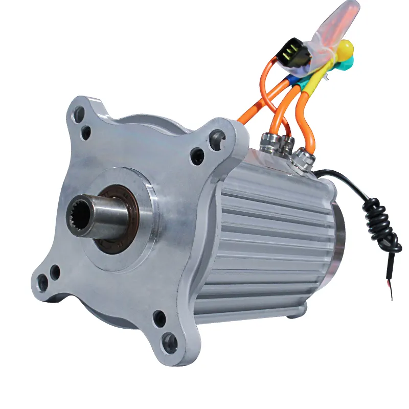 Golfkar Permanente Magneet Dc Motor Versnelling Mid Drive 5000 Watt Borstelloze Gelijkstroommotor 48 Volt