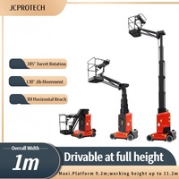 Équipement de levage aérien d'ascenseur vertical autopropulsé de mât Rotation de 360 ° pour l'entretien d'intérieur et extérieur