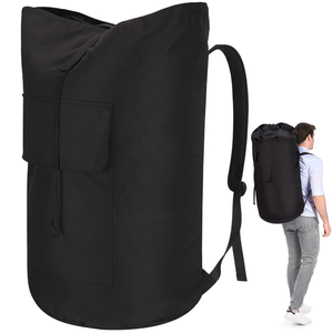 Sac à dos de voyage pliable en Oxford imperméable extra durable, bretelles rembourrées, utilisation familiale, sac à linge multifonctionnel, sorties - Product Image 6
