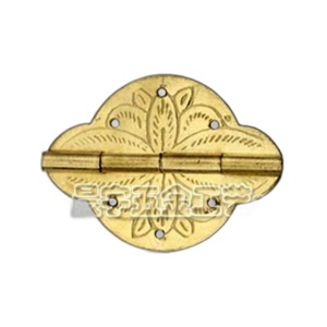 Chengyu CYD100 Charnière en cuivre pur de style chinois pour boîte à bijoux, diamètre 3,6 cm, montage en surface - Product Image 1