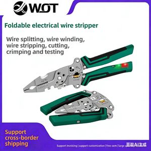 <span class=keywords><strong>Pince</strong></span> à dénuder multifonctionnelle pour électricien, testeur de tension à bec effilé, tire-fil et <span class=keywords><strong>coupe</strong></span>-fil pour usage domestique et bricolage - Product Image 2