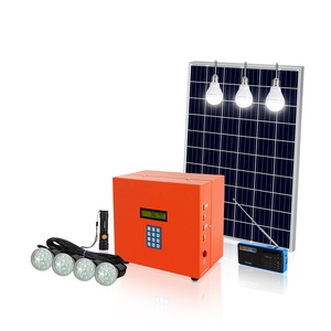 Nhỏ Trả trước Năng Lượng Mặt Trời Hệ Thống Mái Mặt Đất Gắn 10W Xách Tay Năng Lượng Mặt Trời Đèn Bộ Dụng Cụ Với Bóng Đèn Quạt Sạc Điện Thoại Di Động Cho Châu Phi - Product Image 6