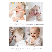 Brosse à cheveux avec poils de chèvre doux pour tout-petits en bois de hêtre naturel pour nouveau-né brosse à cheveux et peigne pour bébé en bois