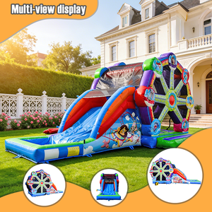 Castillo Inflable Combinado de Spider-Man con Tobogán de Agua, Uso Comercial en Exteriores, Material de PVC, Fácil Instalación, Color Personalizado - Product Image 3