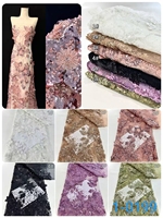 Vente en gros de perles carrées colorées de 2.3cm tissu de dentelle perlée à paillettes écologique