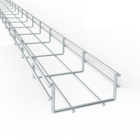 Goulotte de câbles en acier inoxydable pour gestion des câbles électriques sous le bureau, avec dimensions standard