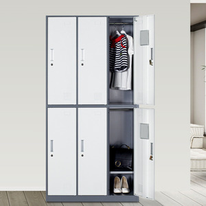 Casier de rangement scolaire en métal durable avec porte-vêtements pour installations sportives, vestiaires de piscine et armoires - Product Image 4