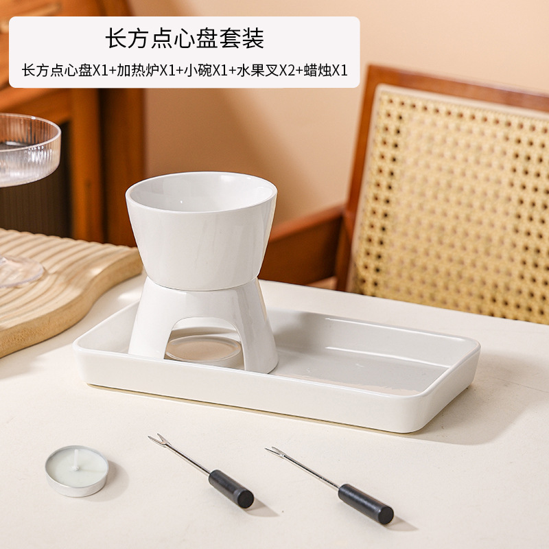 Set di cioccolatini rettangolari bianchi puri