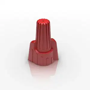 Factory Wholesale red Zinc-Plated Spiral Steel Screw On Electrical Wire Termination Connectors Winged P13