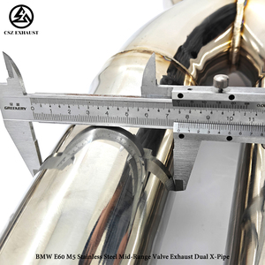 Sistema de Escape Catback de Acero Inoxidable 304 con Silenciador Valvetronic para <span class=keywords><strong>BMW</strong></span> <span class=keywords><strong>M5</strong></span> E60 E61 5.0L <span class=keywords><strong>V10</strong></span> (Control Remoto) - Product Image 6