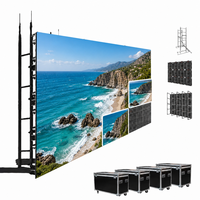 Mur vidéo LED géant d'intérieur 500x500mm pour scène, écran LED de location P3.91 à assemblage sans soudure