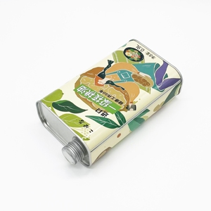 Latas de hojalata personalizadas con logotipo, vacías, de 0.9L, cuadradas/triangulares, para aceite de oliva, con tapa de rosca metálica. - Product Image 5