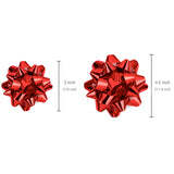 16ct <b>Gift</b> <b>Bows</b> Assort Red Blue Colors Wholesale Polyestger Star <b>Bows</b> For <b>Gift</b> - Product Image 2