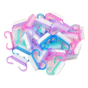 แปรงทำความสะอาดฝุ่นเล็บขนาดเล็ก 6 สี ขนแปรงนุ่มทำจากใยสังเคราะห์ ด้ามจับพลาสติก สำหรับทำความสะอาดจุดซ่อนเร้น แปรงทาสีสำหรับร้านทำเล็บ - Product Image 1