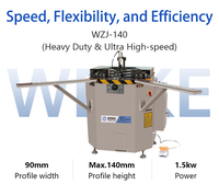 Máquina WEIKE CNC para Fabricación de Ventanas y Puertas, Máquina Hidráulica para Engarzar Esquinas de Perfiles de Aluminio