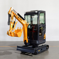 Excavator Mini 2 Ton Mesin Diesel, Penggali Hidrolik dengan Berbagai Peralatan Tambahan, Dijual Murah