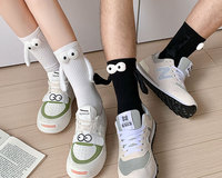 Baleine usine été printemps automne coton respirant solide main dans la main chaussettes taille adulte chaussette sol confortable