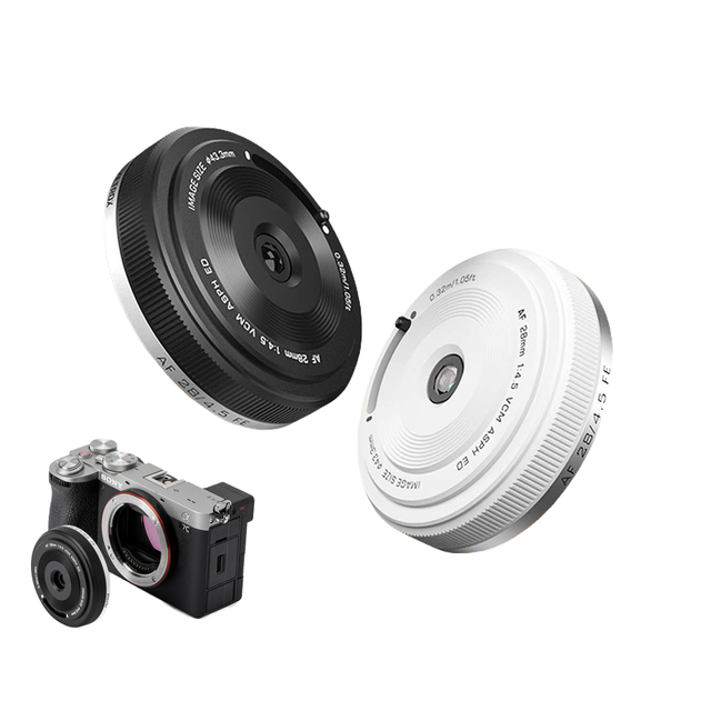VILTROX 28mm F4.5 Retro Pancake Lens AF Full Frame Ultra-Thin 60g for Sony Camera