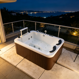 Jacuzzi de Jardín Moderno Independiente para 2 Personas con Sistema de Control Inteligente Balboa, Ecológico y con 10 Jets para Villa - Product Image 6
