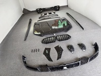 Para BMW X6 G06 LD estilo de fibra de carbono forjado labio delantero falda lateral difusor trasero capó espejo retrovisor carcasa cuerpo Kit