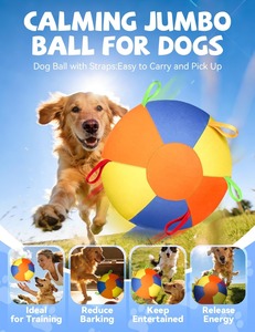 Pelota Gigante para Perros, Pelota de Pastoreo Resistente a Desgarros, Pelota Inflable Grande con Funda y Bomba para Jugar y Hacer Ejercicio - Product Image 2