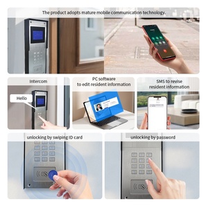 <span class=keywords><strong>GSM</strong></span> âm thanh cửa Điện thoại gọi điện thoại <span class=keywords><strong>intercom</strong></span> mở khóa với mật khẩu thẻ Swipe để mở khóa cửa khóa cửa chuông - Product Image 3