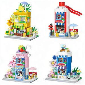 Good Selling Colorful Multi Layer Plastic Building Blocks Model <b>Candy</b> House Magic Tower Guitar Telescope Creative Toy Gift Sets - Product Image 1