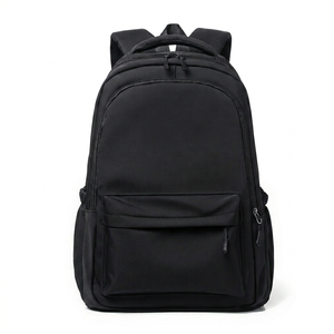<b>Black</b> <b>Waterproof</b> Oxford Women <b>Backpack</b> Laptop Travel School Bag Zipper Softback Daypack - Product Image 1