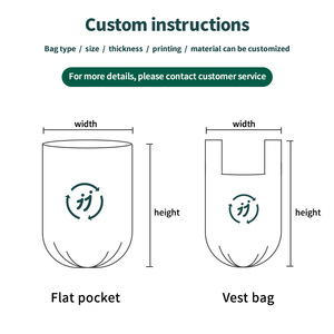 Túi rác có thể phân hủy 100% phân hủy sinh học 7 ngày 13-45 gallon để Xử Lý Rác để đóng gói thực phẩm và lưu trữ sữa - Product Image 4