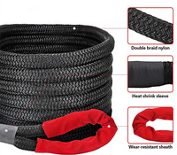 Corde de remorquage réfléchissante cinétique UHMWPE en nylon tressé double haute résistance avec manille souple – Offre Spéciale