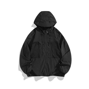 Vêtements de protection solaire d'extérieur Veste en nylon avec fermeture éclair imperméable Golf Femmes Commerce extérieur Vêtements de protection solaire à séchage rapide Cool