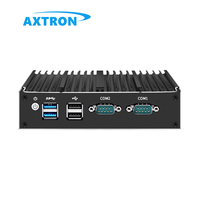Pequeño PC industrial 2 Ethernet 4 USB 2 COM Linux Wifi 4G Android Embedded Nux Box con enchufes AU y US