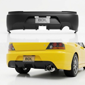 Kit de carrocería: Labio de parachoques delantero, difusor de parachoques trasero para Lancer Evolution 9 EVO 7 8 9, embellecedor de parrilla, piezas de plástico ABS para estilo de coche - Product Image 3