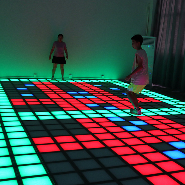 Hyper Grid Led Floor Led Grid Game-sensing Floor Tiles for Indoor Shopping Mall Amusement Park Team Building