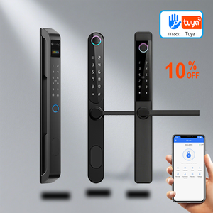 Hot Sale Smart Fingerprint <span class=keywords><strong>Lock</strong></span> Universal para Home Hotel Aço Ferro Impermeável Cartão Tuya Chave Quebrada Fechadura Da Porta De Alumínio - Product Image 1