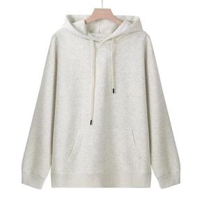 Sudadera con capucha de forro polar grueso, lisa, con logo bordable, venta al por mayor transfronteriza en stock - Product Image 1