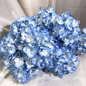 Venta caliente a granel Flores hechas a mano Seda artificial Flores <span class=keywords><strong>de</strong></span> hortensia azul y rosa Para Boda y decoración del hogar - Product Image 1