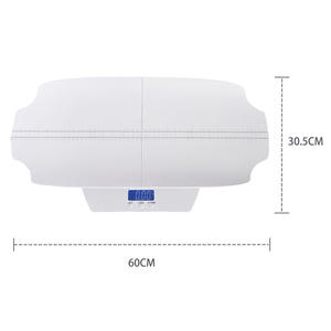 Timbangan pengukur berat badan bayi, nampan kapasitas 100kg plastik bertenaga baterai Display Digital rumah membongkar - Product Image 3