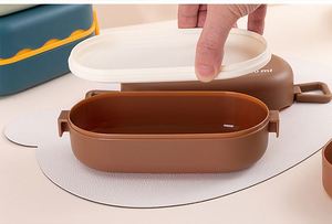 Large Capacity Dual Tier Bento <b>Box</b> Portable 3 <b>Compartment</b> <b>Lunch</b> Container for School Kids and Adults Microwaveable <b>Lunch</b> <b>Box</b> - Product Image 5