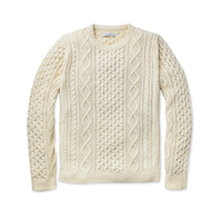 Individuelles Logo OEM ODM Herren Rundhals-Pullover Dicker Gepolsterter Einfarbiger Zopfmuster-Strickpullover Modischer Netz-Pullover Gestrickter Pullover