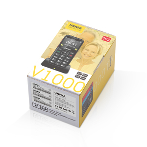 UNIWA – téléphones portables V1000 2G/3G/4G, grand <span class=keywords><strong>clavier</strong></span>, grand bouton, 2.31 pouces, 4G, téléphone fonctionnel pour personnes âgées avec fonction SOS - Product Image 6