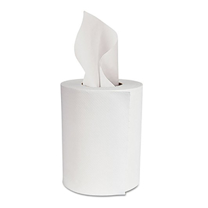 Papier toilette écologique de qualité supérieure, à déroulement central, doux, en pâte de bois vierge, 2 plis, blanc, pour usage en salle de bain - Product Image 2