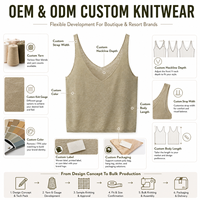 Débardeur en tricot pour femme en mélange coton-lin, col en V, léger, sans manches, style camisole, crop top, vêtement décontracté d'été