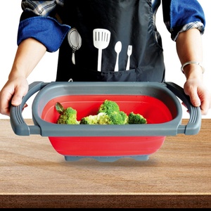 Collapsible <b>Colanders</b> Food Strainers Foldable Kitchen Strainers Kitchen Tools Water Draining Tray for Fruit Vegetables - Product Image 6