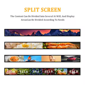 จอแสดงผล CH Stretched Bar 4K HDR LCD พร้อมแผง IPS แสงพื้นหลังแบบ Edge-Lit LED รองรับ <span class=keywords><strong>Adobe</strong></span> RGB 98% ระบบจัดการเนื้อหาบนคลาวด์ NFC สำหรับป้ายดิจิทัล - Product Image 4