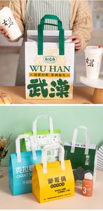 Sac isotherme personnalisé en non-tissé pour le stockage à froid, sac à main de conservation de la chaleur, vente en gros à usage unique - Product Image 2