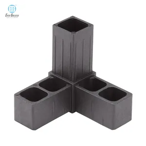 Customized Plastic 4 Way Square Tube Connector